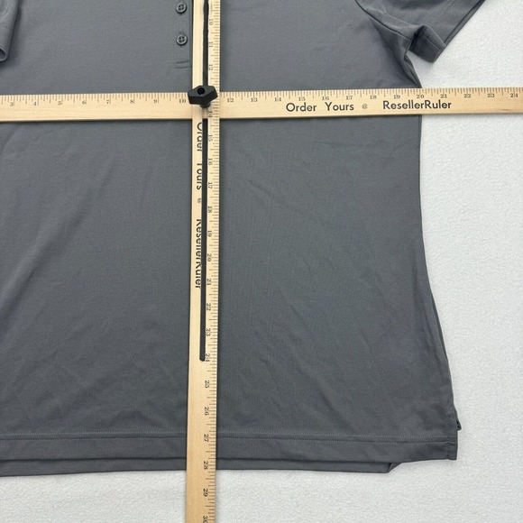 Travis Mathew Polo Shirt Womens XL Gray Oceanside Golf Company Logo NWT - Picture 8 of 9